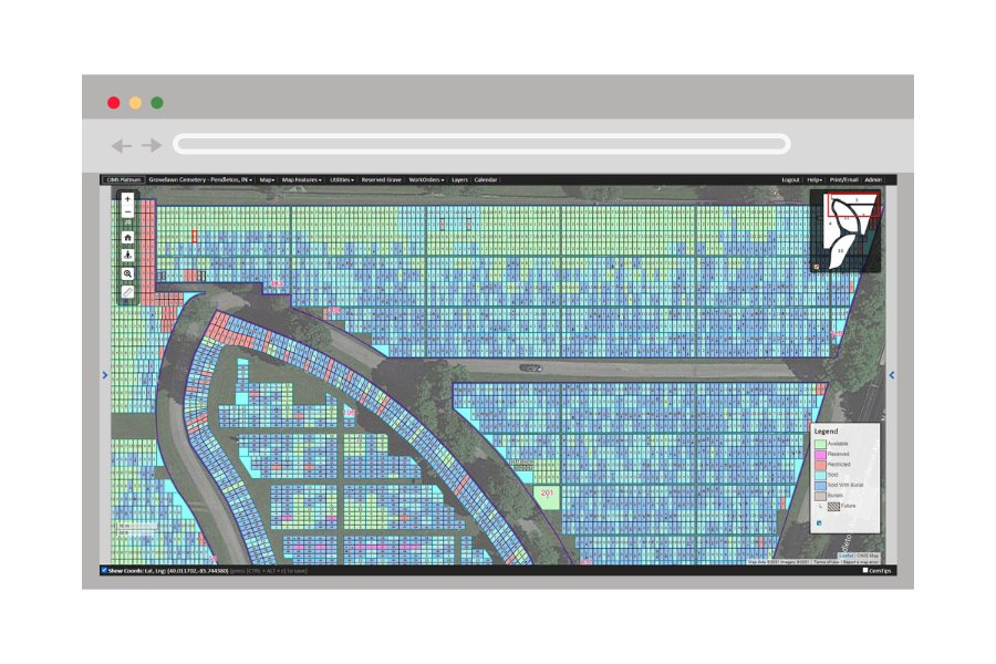 Industry Leading Cemetery Mapping Software